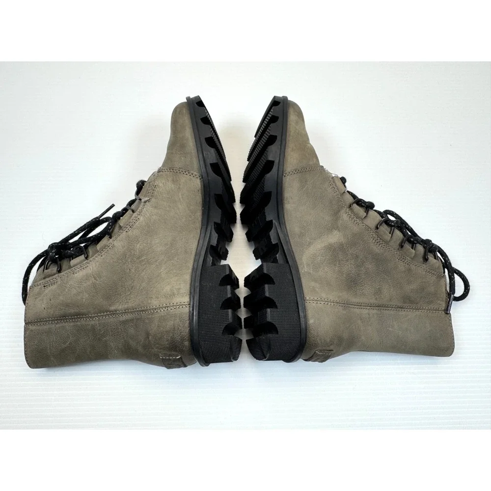 Sorel Phoenix Short Lace Boots ‎ Women 7.5 EUC Leather Waterproof Quarry Comfort
